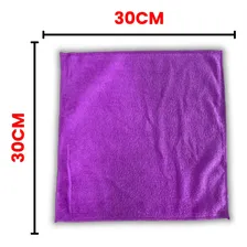 Kit 12 Pano Microfibra Flanela Limpeza Multiuso 30x30cm Foto mini  2