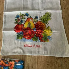 Kit 12 Panos De Prato Estampados 60x42cm Cor Branco Foto mini 3