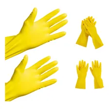 Kit 12 Par Luva Multiuso Látex Limpeza Impermeável Reforçada Foto  mini 1