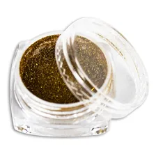 Kit 12 P贸 Cromado Metalizado Unhas Prata + Dourado + Pinc茅is Foto mini 3