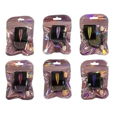 Kit 12 Pó Holográfico Laser Glitter Unhas Cromado Decoração Cor Sortidas Foto mini 2