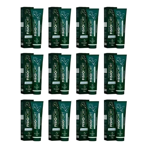 Kit 12 Pomada Massageadora Fisiofort Bio Instinto Foto 1