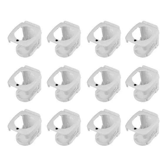 Kit 12 Porta Copo Retrátil Dobrável Cores Cor Branco Foto 1