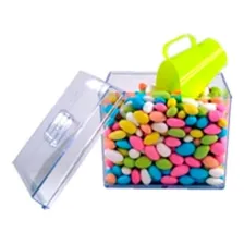 Kit 12 Potes Acrilico Cereais Mantimentos 3,3 L + 12 Conchas Cor Transparente 1192c Foto mini 1