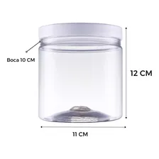 Kit 12 Potes Plasticos 1000ml Com Tampa Potes Mantimentos Foto mini 4
