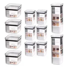 Kit 12 Potes Quadrado Lumini Black Paramount Foto mini 1
