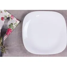 Kit 12 Prato Raso Opaline Plaza Duralex Vidro 27cm Branco Foto mini  3