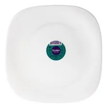 Kit 12 Prato Raso Opaline Plaza Duralex Vidro 27cm Branco Foto mini  2