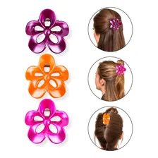 Kit 12 Presilha Prendedor Acess贸rio Cabelo Flor Perolada Foto mini 1