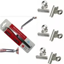 Kit 12 Presilhas + 1 Pinça Unha Especial Para Curvatura C Foto  mini 1