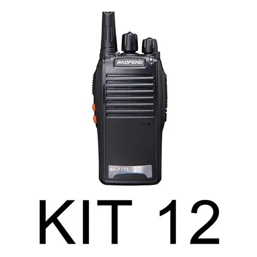 Kit 12 Radio Walk Talk Comunicador 16 Ch 12km Baofeng 777s Foto 1