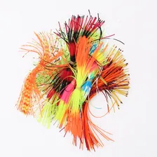 Kit 12 Saia Silicone Isca Spinner Bait Pernas Frog Atado Foto mini  2
