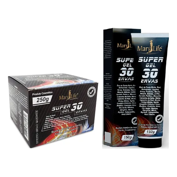 Kit 12 Super Gel 30 Ervas 250g + 1 Super Gel 30 Ervas 150g Foto 1