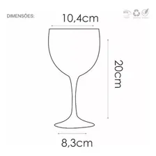 Kit 12 Taças De Gin Verde 580ml Cor Verde Bicolor Foto mini 2