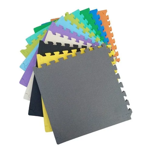 Kit 12 Tapetes Eva 50x50x1cm C/ Borda Foto 1