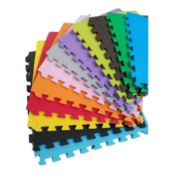 Kit 12 Tatame Tapete Eva 50x50 10mm Bebê Academia Escola Foto 1