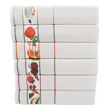 Kit 12 Toalhas Cozinha Pano Copa Prato Felpudo Atoalhado Transfer Atacado - Branco Foto mini 1