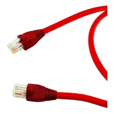 Kit 12 Un Cabo De Rede 1m Cat6 Furukawa Rj45 Vermelho Giga Foto  mini 1