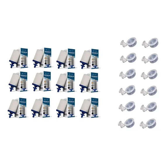 Kit 12 Velas Filtro Barro Tripla Acao Premium + 12 Boias Foto 1