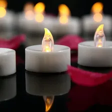 Kit 12 Velas Led Luz Amarela Decorativas Bateria Inclusa Foto mini 2
