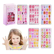 Kit 120 Unhas Kids Infantil Menina Desenho Coloridas Atacado Foto  mini 1