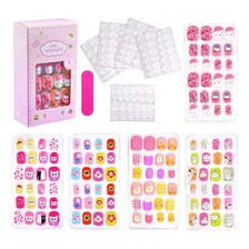 Kit 120 Unhas Kids Infantil Menina Desenho Coloridas Atacado Foto mini  3