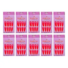 Kit 120 Unhas Postiças Decoradas Adulto Atacado Foto mini 1