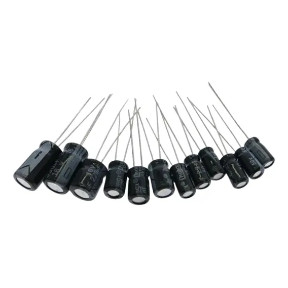 Kit 120x Capacitor Eletrolítico 0.22uf 470uf -12 Valores Foto 1