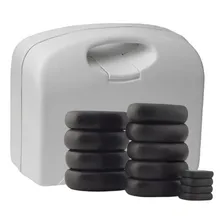 Kit 13 Pedras Vulcânicas Basálticas Para Massagem Estek Foto mini 1