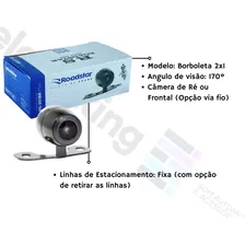Kit 14 Câmera Ré/ Frontal Universal 2x1 Roadstar Rs201br Foto mini  2