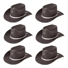 Kit 14 Chapéu Country Cowboy Eva Festa Peão Rodeio Festa Cor Preto Foto mini 3