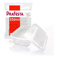 Kit 144 Potes Retangulares Com Tampa 350ml Para Bolo Marmita Foto mini 3