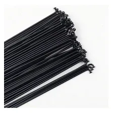 Kit 144 Raios Cor Preto Bike Em Aço 288mm X 2.0 Com Niples Foto mini 4