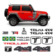 Kit 15 adesivos Troller Sportinox T4 2015 2021 4x4 trilha dakar Foto mini 1