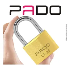 Kit 15 Cadeados Pado Latão 20mm Resistente Cor Dourado Foto mini  2