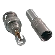 Kit 15 Conector Bnc Mola Parafuso + 15 P4 Macho Borne Plug Foto mini 4