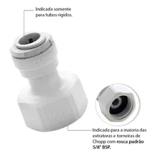 Kit 15 Conectores Engate Rápido 5/8 X 3/8 Para Válvula Chopp Foto mini  3
