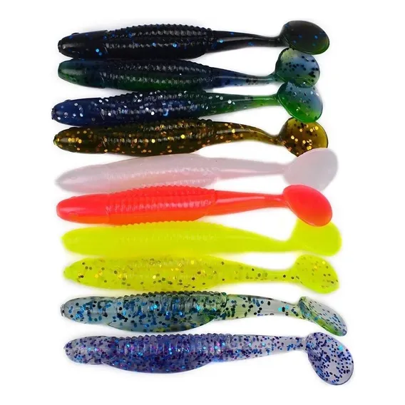 Kit 15 Iscas Artificial Larva Traíra Tucunar Cor Sortidas Na Caixinha Foto 1