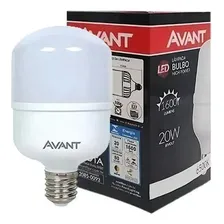 Kit 15 Lâmpada Bulbo Led 20w Branco Frio E27 Bivolt Avant Foto mini 1