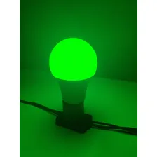 Kit 15 Lâmpada Bulbo Led 7w A60 Colorida Decorativa E27 Biv Luz Verde Foto mini 2