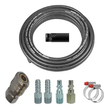 Kit 15 Metros Mangueira Borracha Motocompressor + Engate Foto mini 1