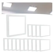 Kit 15 Painel Plafon 25w Quadrado Sobrepor Forte Luz Frio Estrutura Branco-frio Foto  mini 1