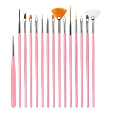 Kit 15 Pincéis Decoração Alongamento Unha Manicure Foto mini 1