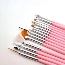 Kit 15 Pincéis Decoração Alongamento Unha Manicure Foto mini 4