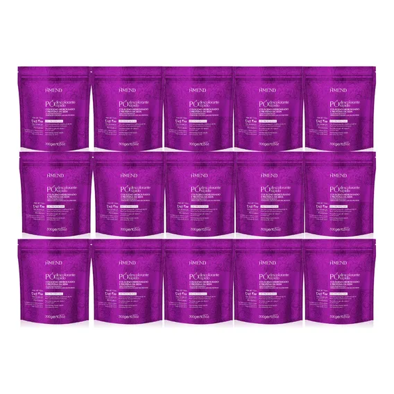 Kit 15 P贸 Descolorante Amend Colageno E Proteina 300g Foto 1