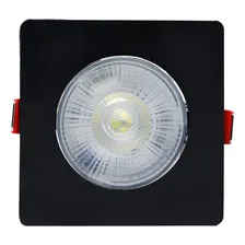 Kit 15 Spot Led Capa Preta 7w Direcionável Quadrado Embutir Estrutura Branco Frio Foto mini 4