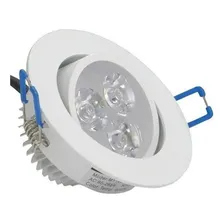 Kit 15 Spot Led Embutir Redondo Direcionável 3w Branco 6500k Foto mini  3