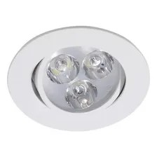Kit 15 Spot Led Embutir Redondo Direcionável 3w Branco 6500k Foto mini  2