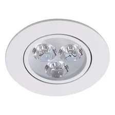Kit 15 Spot Led Embutir Redondo Direcionável 3w Branco 6500k Foto  mini 1