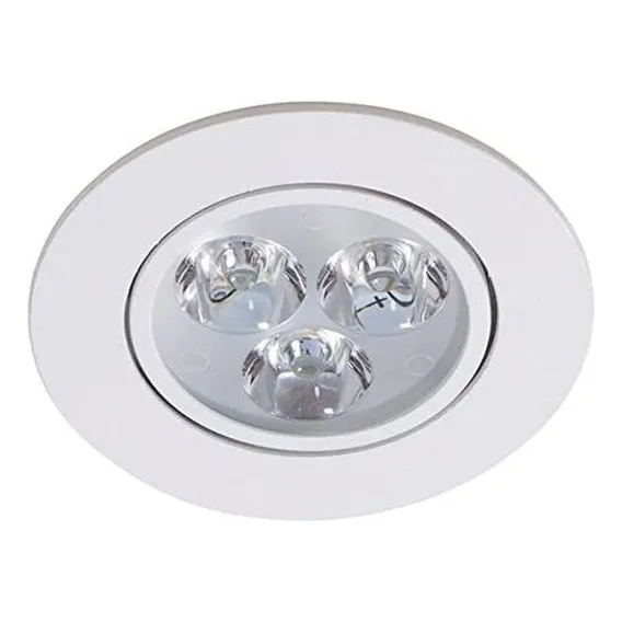Kit 15 Spot Led Embutir Redondo Direcionável 3w Branco 6500k Foto 1